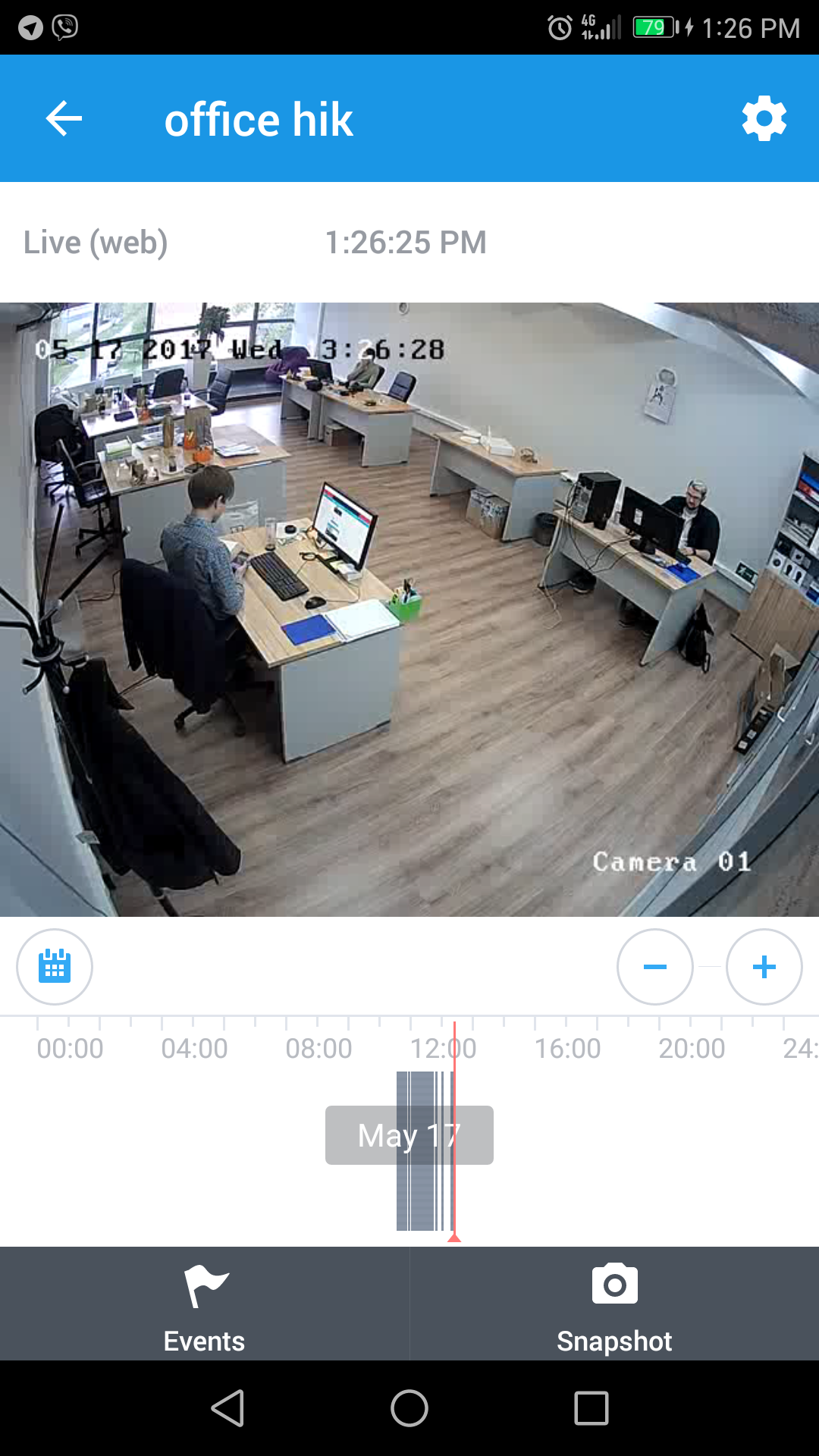 ivideon client not showing camera
